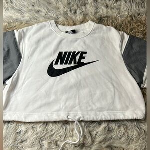 Nike Kids White and Gray Shirt